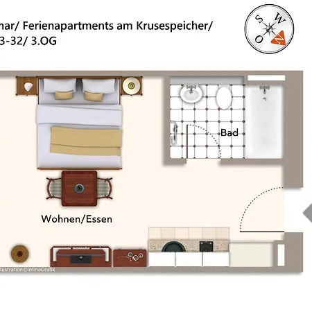 Ferienapartments Am Krusespeicher Ferienapartments Am Krusespeicher 3-32 *